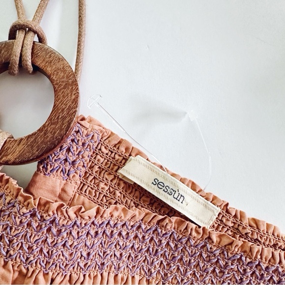 Sessun Navi Smocked Cotton Top - Picture 10 of 13